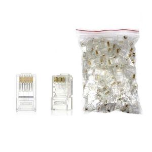 100PCS Cat6 RJ45 Cat5e RJ45 Connectors UTP Network Plug
