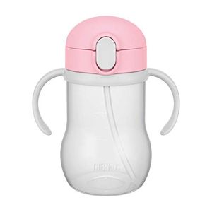 Thermos Bottle Baby Straw Mug Pink FHV-350