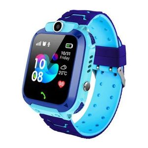 Kids' Smart Safety Watch with GPS Tracker, SIM Card Slot & Waterproof Design – Fashionable, Fun, and Safe for Ages 4-12, Perfect for Parents' Peace of Mind_Blue