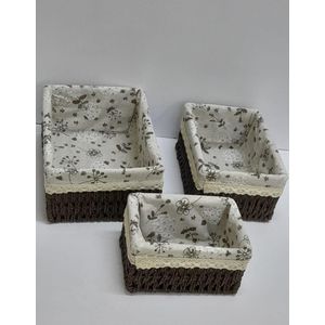 3in1 weaved basket organizer