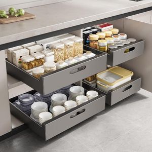 Pull Out Cabinet Drawer Organizer (Carbon Steel Sliding Rack)