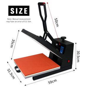 Combo A3 Size 38*38 Flatbed Manual T Shirt Printing Clamshell Heat Press Transfer Sublimation Machine