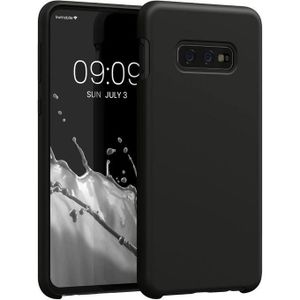 Samsung S10e Case, Black Original Silicone Phone Cover with Flexible Shockproof Slim Ultra-Smooth Durable and Protective Design