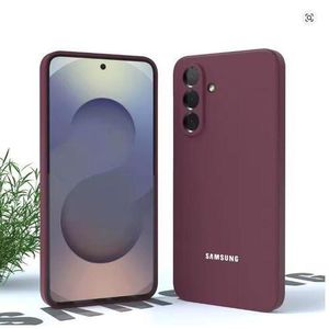 Samsung Galaxy A57 Cover Luxury Maroon High Protection Premium and Original Silicone Phone Case/ Back cover_maroon 