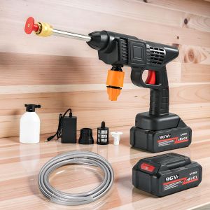 Compact Design Low Power Consumption 96V Cordless Car Washer Car Washing High Pressure Washer Gun 