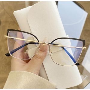 Women's Cat Eye Anti Blue Light Computer Glasses Optical Prescription Eyewear Frame for Ladies Girls