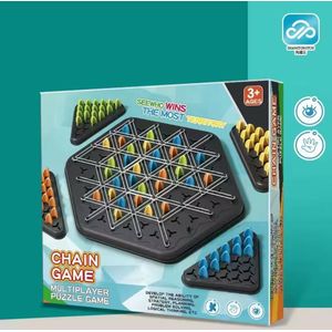 Triangle Chain Chess Game Splendor Dual Strategy Board Game Interactive Family Game for Kids & Adults
