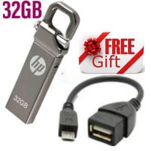 HP USB Flash Disk For Phone, PC, Laptop 32 GB High Speed Flash Drive + OTG CABLE