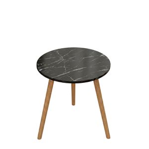 Nordic Style Round Coffee Tables-Black