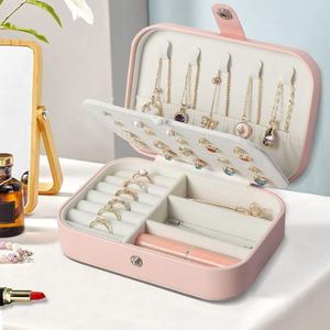 1pc Home Use Portable Mini Jewelry Box, Delicate & Portable Jewelry  Organizer Box For Earrings, Necklaces And Rings, New Mini Jewelry Box -  White