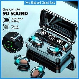 F9-5c Wireless Earphone Waterproof IPX7 Fingerprint Touch HiFi Stereo Pods