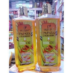 Dr Davey Best Papaya + turmeric whitening and glowing oil 3x whitening glutathione 1000ml