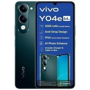 Vivo Y04e, 4G, 6.74", 4GB RAM + 64GB ROM Storage, (Dual SIM), 5500mAh, (1 YEAR WARRANTY) - Jade Green + FREE GIFTS INCLUDED