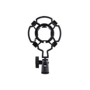 Smallterm Universal Professional Condenser Microphone Mic Shock Mount Holder Studio Recording Bracket For Diaphram Mic Clip, Black