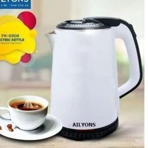 AILYONS Electric Kettle Plastic 1.8L Cordless White