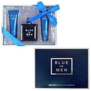 Blue For Men Gift Set Of Shower Gel, Lotion and Perfume 