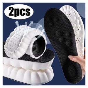 4D Technology Soft Insoles 1 Pair(2pcs) Latex Revolutionary Orthopedic Relieve Leg Fatigue Plantar Fasciitis Shock Absorbing Sports Shoe Accessories Inner Soles