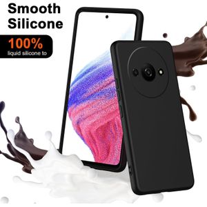 Soft Silicone Slim Fit Cover Anti-Scratch Shockproof Case for Xiaomi Redmi A3 - Black
