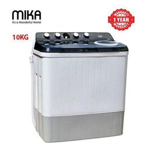 mika 10KG, Semi Automatic, Twin Tub Washing Machine+1 YEAR WARRANTY