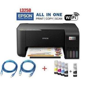 Epson EcoTank L3250 A4 WIRELESS Printer (All-in-One), (1YR WRTY)+FREE INK+2CABLE