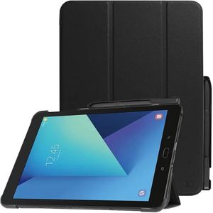 Folio Slim Shell Case for Samsung Galaxy Tab S3 9.7, Super Slim Lightweight Stand Case with S Pen Protective Holder Auto Sleep/Wake for Tab S3 9.7 (SM-T820/T825/T827) 2017 Release, Black