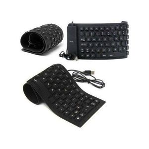 Flexible Laptop // Computer Wired Keyboard- Black
