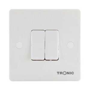 Slim 2 Gang 1 Way Switch