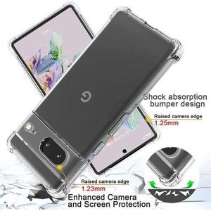 Google Pixel 7A Back Case Cover Flexible Silicone Transparent Protective Phone Cover Case