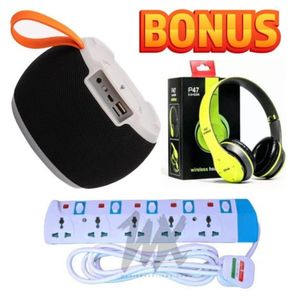 C15 Rechargeable Durable Portable Super Bass Bluetooth Wireless Speaker + EXTRA GIFTS Heavy Duty 5 Way Power Extension With Safety Switches, High Bass Bluetooth Headphones