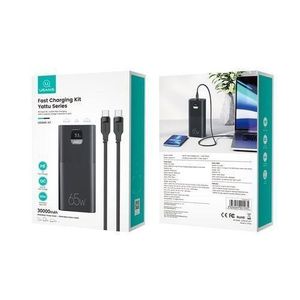 Usams POWER BANK PB68 2USB + TYPE-C 65W DIGITAL DISPLAY 30000MAH Power Bank