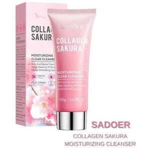 SADOER Collagen Sakura Moisturizing Clear Cleanser 80g