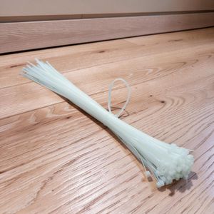 Maintenance-Free Reliable Cable Bundling 20 Pieces of White Nylon Self Locking Cable Ties Tie wraps