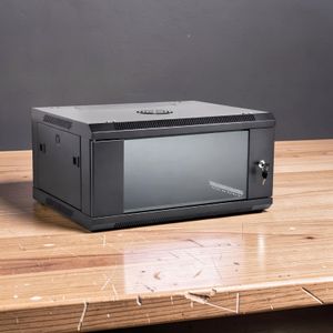 Metallic Smooth Paint Finish Premium Networking Rack Enclosure 4U Wall Mount Data Cabinet