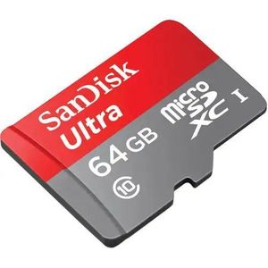 Sandisk  Ultra 64GB Memory Card High Speed MicroSDHC, UHS-1 Card with Adapter / Card Reader
