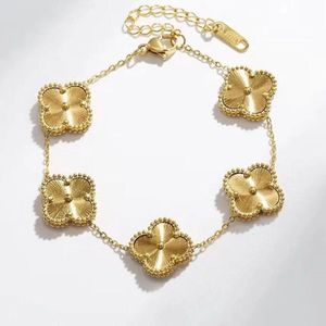 Luxury clover flower bangle bracelet for women 