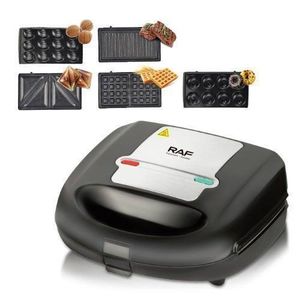 Sokany 5-in-1 quality Electric Sandwich & Waffle Maker with Removable Nonstick Plates, 7500W Multi-Function Breakfast Machine for Sandwiches, Waffles, Donuts, Panini, and Grilled Snacks