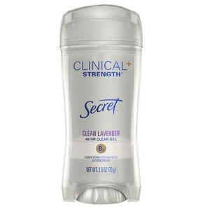 Secret Clinical Strength Clean Lavender 48Hr Clear Gel Antiperspirant 73g