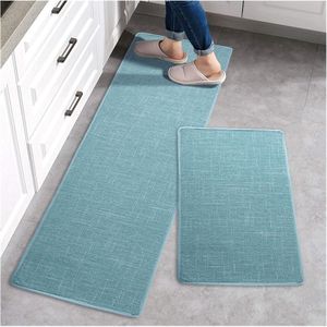 2pcs Super Absorbent Anti-Slip Kitchen Mat Set