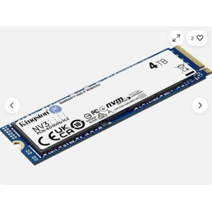 NV3 M.2 2280 4TB NVMe PCIe 4.0 x4 SSD, Up to 6000MB/s, SNV3S/4000G