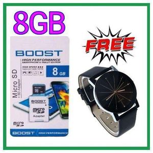 Boost Memory Card 8 GB /Micro SD Card - 8GB + Watch Gift