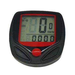 Bicycle Digital Speedometer Computer Waterproof Wired Odometer Stopwatch 15 Functions Cycling Performance Tracker Bike Timer Weatherproof Watch Clock Speed Sensor Meter