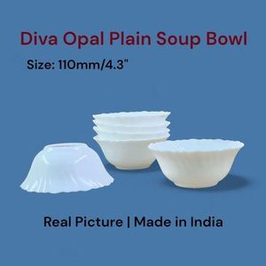 Diva Opal Plain Soup Bowl Size: 110mm/4.3" 6 Pcs