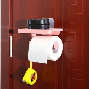 1pc Wall Mounted Tissue Storage Rack, Modern Plastic Random Color Toilet  Paper Holder For Home