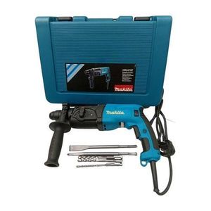 Makita 800W 26mm Rotary Hammer Drill with Bits & Chisel – SDS Plus Concrete & Masonry Drill Machine