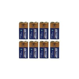 Gettop 10 PIECES 9V BATTERY NON RECHARGEABLE