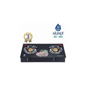 Nunix 2 Burner Table Top Cooker- Stainless Steel Top - Peacock Gas
