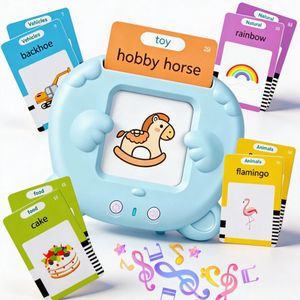 Kids Early Learning Spelling Talking Flash Cards Toddlers Machine  Language Electronic Audio Book Kid Flashcards Montessori Toys