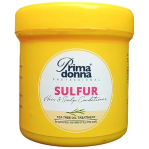 Prima Donna SULPHUR/Sulfur Scalp & Hair Conditioner With Tea Tree Oil Dry, Itchy & Scaly Dandruff Prone Hair cf