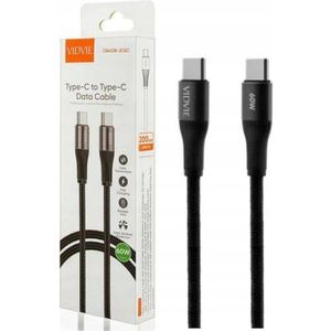 Type-C to Type-C Cable – 60W Fast Charging, High-Speed Data, Braided Wire.