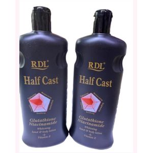 Rdl Half Cast Whitening hand and body lotion with Glutathione niacinamide & Vitiamin E For  Moisturizing ,Brightening ,Soothing ,Calming ,Tighening the Skin 